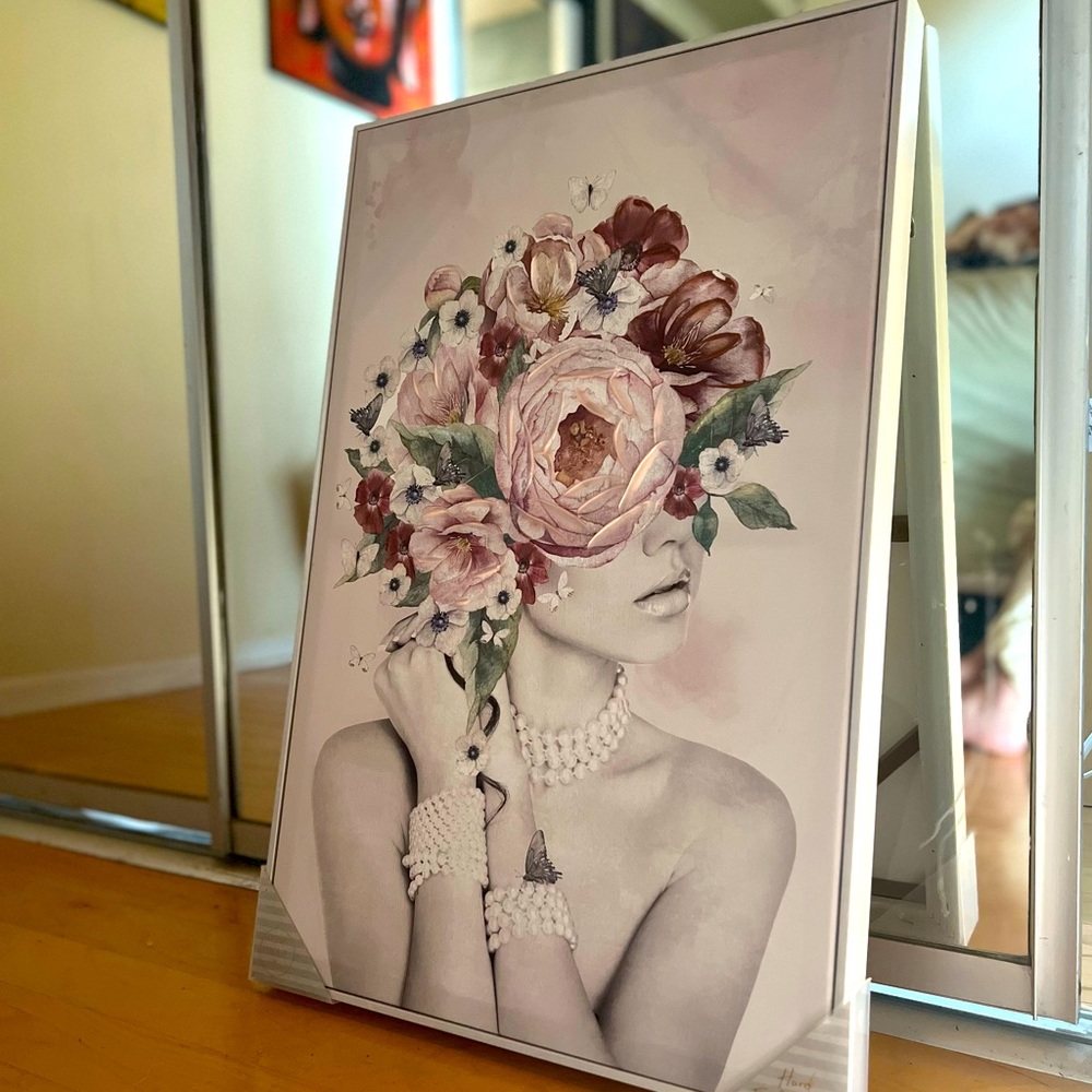 Abstract Flower Vanity Painting